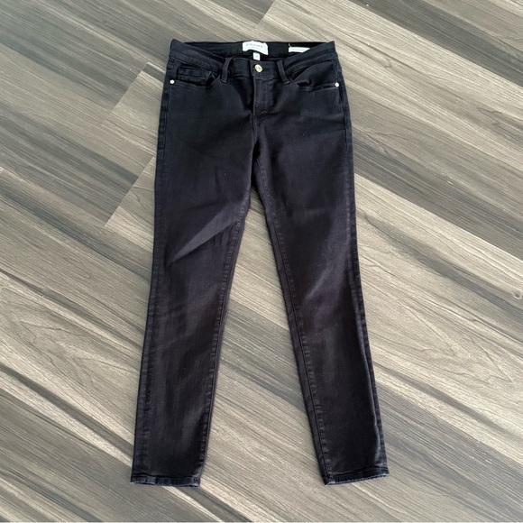 Frame Denim Black le skinny de Jeanne crop jeans - Picture 1 of 4
